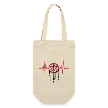 Drops heartbeat pentagram - Gift Bag for Bottles - nature - Front