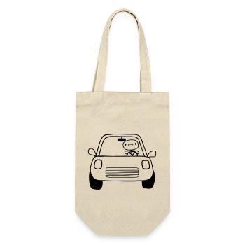 Car Driver Comic - Gift Bag for Bottles - nature - Front