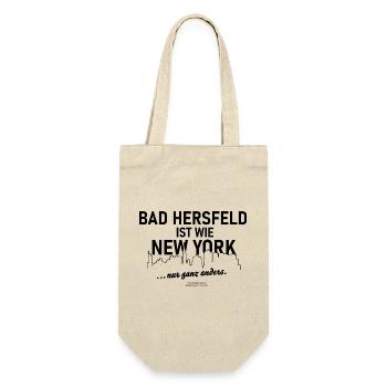 Bad Hersfeld ist wie New York - Geschenkbeutel für Flaschen - Natur - Vorne