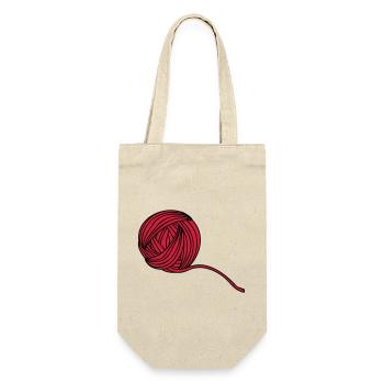 Comic Wollball Illustration - Sac à bouteille - nature - Devant