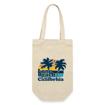 California Retro Surfer Palm Beach Vacances - Sac à bouteille - nature - Devant
