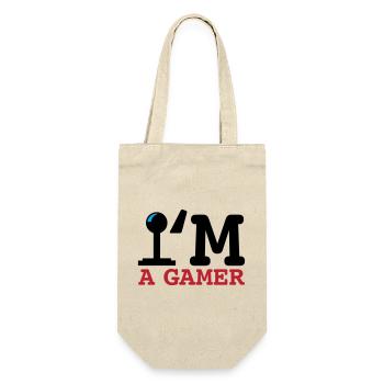 A Gamer Bold Typography - Gift Bag for Bottles - nature - Front