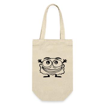 Cute little hairy monster - Gift Bag for Bottles - nature - Front