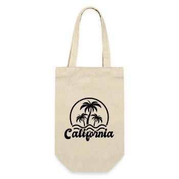California Retro Surfer Palms vintage 70s - Gift Bag for Bottles - nature - Front