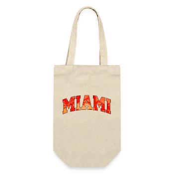 Miami logo: Collegiate design with a tropical vibe - Gift Bag for Bottles - nature - Front