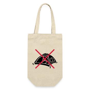 Forbidden Stay outside Tent - Gift Bag for Bottles - nature - Front