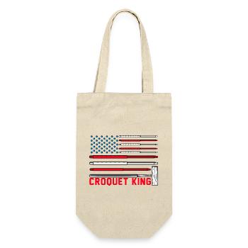 Croquet King - Gift Bag for Bottles - nature - Front