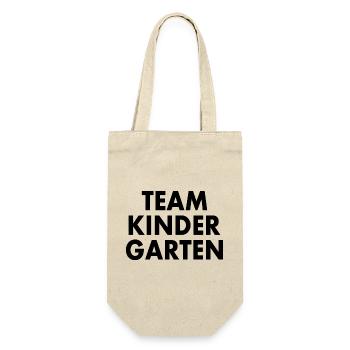 Team kindergarten - Geschenkbeutel für Flaschen - Natur - Vorne