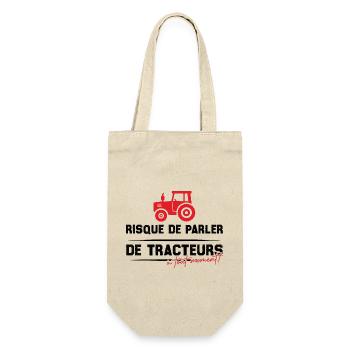 Risque de parler de tracteurs à tout moment - Sac à bouteille - nature - Devant
