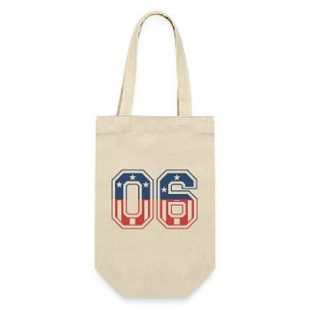 Anzahl 06 USA - Geschenkbeutel für Flaschen - Natur - Vorne