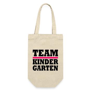Team kindergarten - Geschenkbeutel für Flaschen - Natur - Vorne