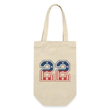 Number 22 USA - Gift Bag for Bottles - nature - Front
