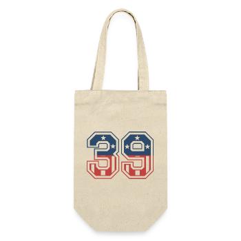 Number 39 USA - Gift Bag for Bottles - nature - Front