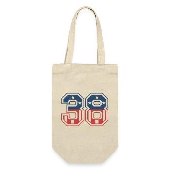 Number 38 USA - Gift Bag for Bottles - nature - Front