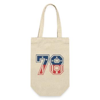 Number 78 USA - Gift Bag for Bottles - nature - Front