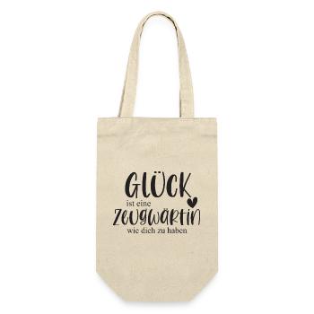 Zeugwärtin Fußball Sport Fußballspielerin Geschenk - Geschenkbeutel für Flaschen - Natur - Vorne