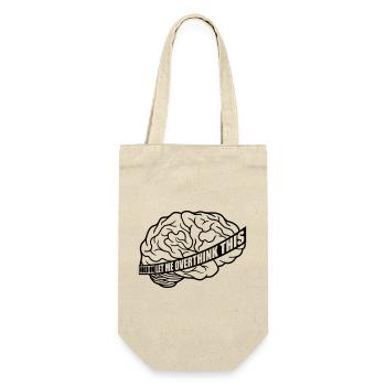Let me overthink this - Geschenkbeutel für Flaschen - Natur - Vorne