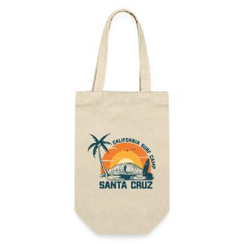 Santa Cruz California vintage retro - Geschenkbeutel für Flaschen - Natur - Vorne