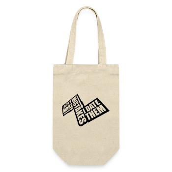 Date Mistakes Quote Logo - Gift Bag for Bottles - nature - Front