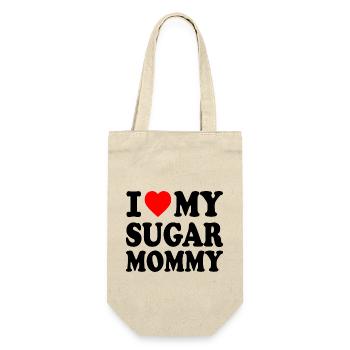 I love my Sugar mommy - Sac à bouteille - nature - Devant