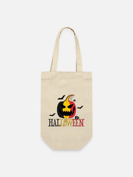 Halloween Belgien - Geschenkbeutel für Flaschen - Natur