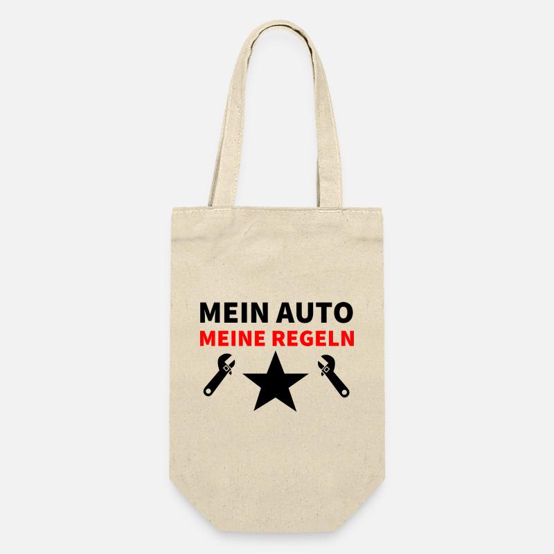 Auto - Geschenkbeutel für Flaschen - Natur