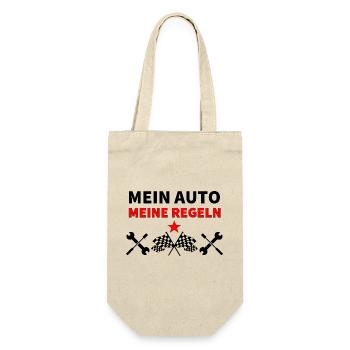 Auto - Geschenkbeutel für Flaschen - Natur - Vorne