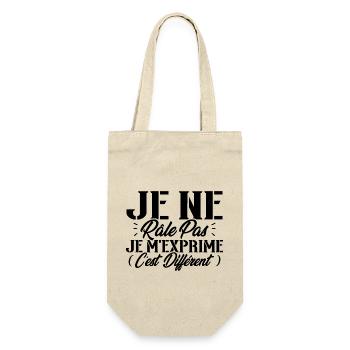 Je ne râle pas je m'exprime c'est différent - Sac à bouteille - nature - Devant