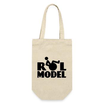 Every wheelchair user is a role model * - Gift Bag for Bottles - nature - Front