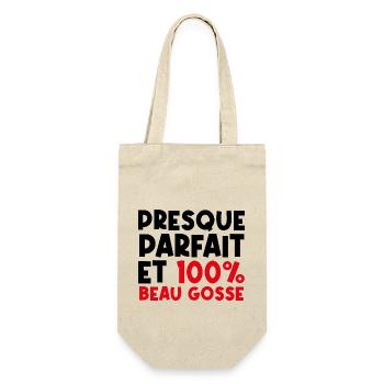 Presque parfait Et 100% Beau Gosse - cadeau !! - Sac à bouteille - nature - Devant