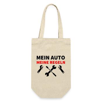 Auto - Geschenkbeutel für Flaschen - Natur - Vorne