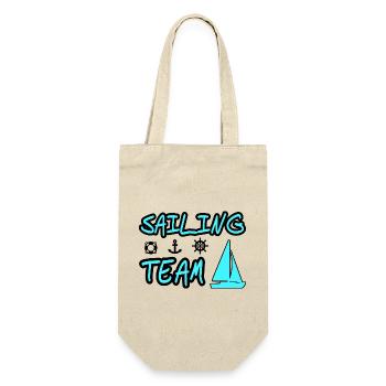 Segeln - Geschenkbeutel für Flaschen - Natur - Vorne