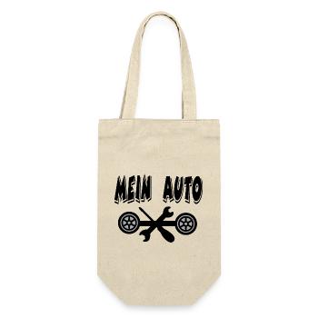 Auto - Geschenkbeutel für Flaschen - Natur - Vorne