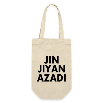 jin jiyan azadi - Geschenkbeutel für Flaschen - Natur - Vorne