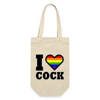 I love cock - Gift Bag for Bottles - nature - Front