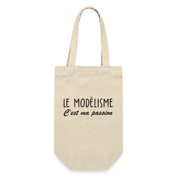 le modélisme c est ma passion - Sac à bouteille - nature - Devant