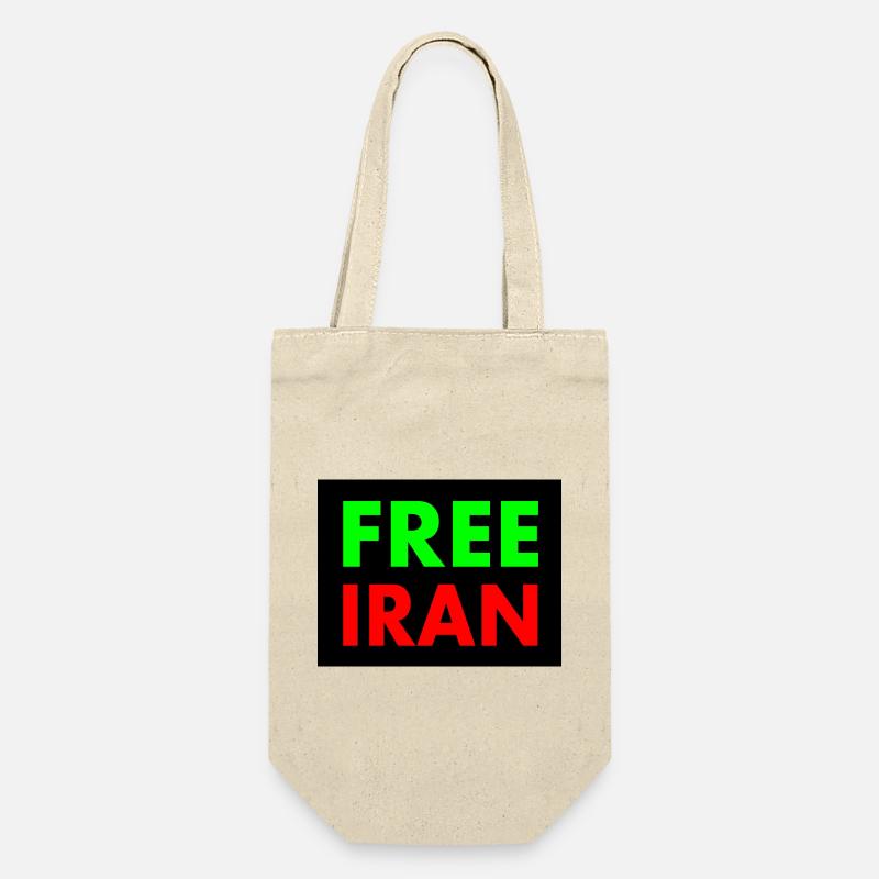 Free iran - Geschenkbeutel für Flaschen - Natur