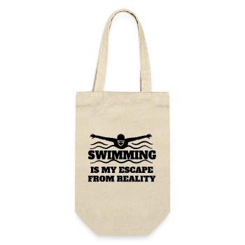 Swimming Club Swimmer Mrs. Schwimmer Swimming - Gift Bag for Bottles - nature - Front
