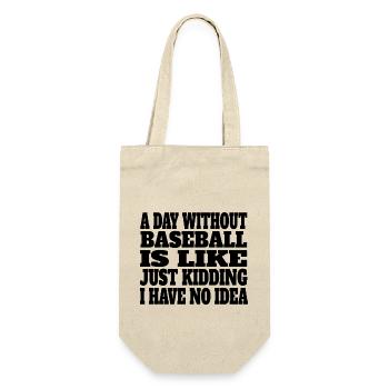 Baseball Baseball Lovers Baseball Game Citation - Sac à bouteille - nature - Devant