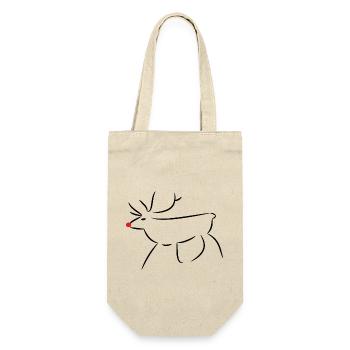 Rudolph le renne T shirt design - Sac à bouteille - nature - Devant