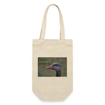 Goose confused - funny saying - Gift Bag for Bottles - nature - Front