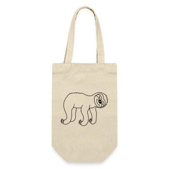 Hanging lying tired sloth - Gift Bag for Bottles - nature - Front