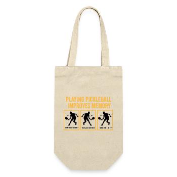 playing pickleball improves memory - Gift Bag for Bottles - nature - Front
