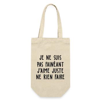 je ne suis pas fainéant - Sac à bouteille - nature - Devant