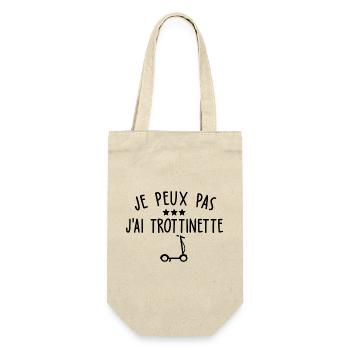 je peux pas j ai trottinette - Sac à bouteille - nature - Devant
