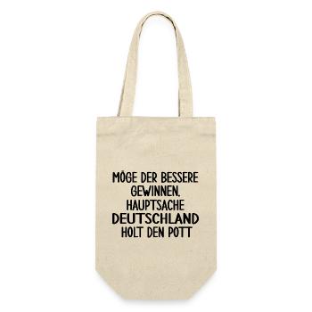Fußball Fußballdeutschland Fanartikel Deutschland - Geschenkbeutel für Flaschen - Natur - Vorne