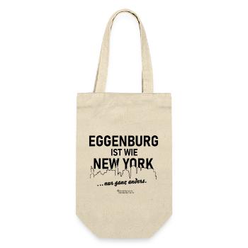Eggenburg ist wie New York - Geschenkbeutel für Flaschen - Natur - Vorne