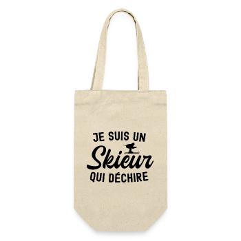 je suis un skieur qui déchire - Sac à bouteille - nature - Devant