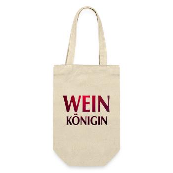 Wein Königin rot - Geschenkbeutel für Flaschen - Natur - Vorne