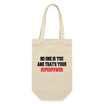 no one is you and that's your superpower - Gift Bag for Bottles - nature - Front